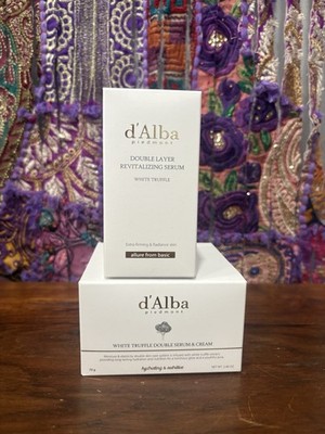 Authentic D Alba Double Layer Serum & Double Serum Cream Set Full Size New