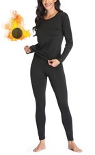 Women 's Thermal Underwear Set with Lightweight Ultra Soft Fleece Lined,Long ...