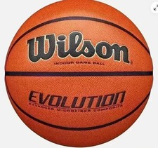 WILSON Evolution Basketball 29.5" Official Size - Indoor Game Ball - USA Stock M