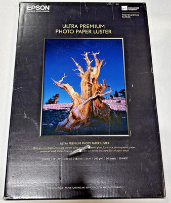 Epson Ultra Premium Photo Paper Luster 13x19 50 Sheets S041407 Inkjet