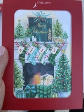 Papyrus Christmas Cards Boxed , Best Of The Season, Christmas Mantel (14-count)