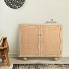 Solid Wood Cabinet 2 Door Buffet Cupboard Display Storage Cabinet