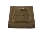 David Yurman 18K Yellow Gold Box Chain Necklace 18" Long