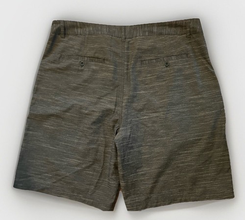 PARADISE COLLECTION Men's Charcoal Gray Striped 10 " Inseam Golf Shorts Sz 38 - Picture 6 of 8