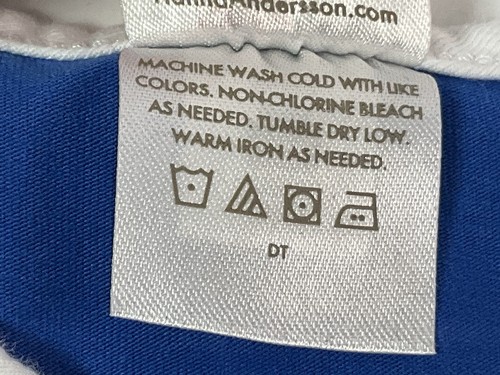 Abito HANNA ANDERSSON blu e bianco. Bambina taglia 4. Ottime condizioni. - Foto 6 di 6