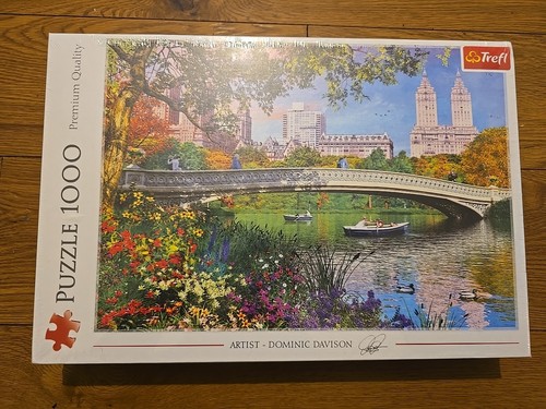 Trefl Puzzle 1000 Teile "Central Park, New York" Neu & Versiegelt Bridge Boot - Bild 1 von 4