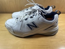 New Balance 608 v5 Mens 10.5 White Athletic Walking Dad Sneakers Shoes MX608WN5