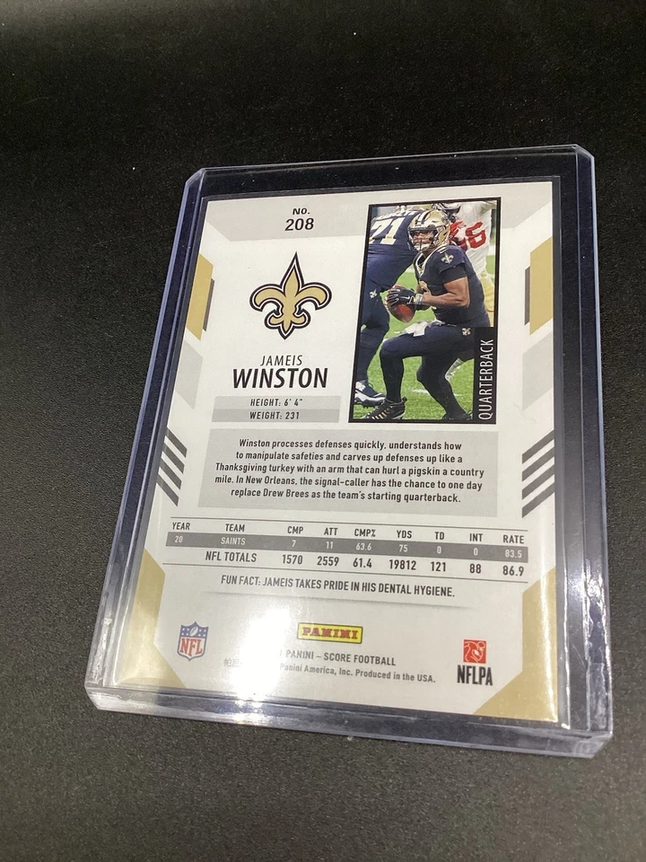 Puntuación 2021 - Jameis Winston #208 puntos de oro/225. Foto 3 de 3