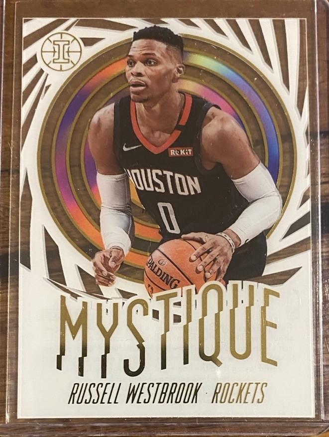 Russell Westbrook 2019-20 Panini Illusions Mystique White Parallel