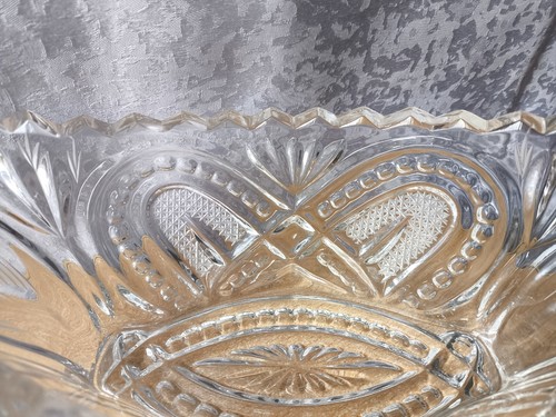 RAR Vintage Antique ussr soviet Art Decorative hand made Crystal sweet dish bowl - Picture 9 of 16