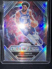 2020-21 Panini Prizm - Fireworks Joel Embiid #13 Silver Prizm