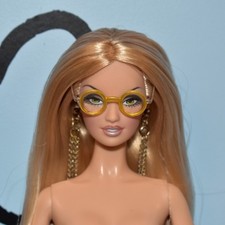 Barbie Ken Gold Yellow Frame, Clear Lenses Reading Eye Glasses Fashion Accessory