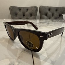 Rayban Ray-Ban Rb2140 Wayfarer Sunglasses Classic Brown Glass Lens Unisex X