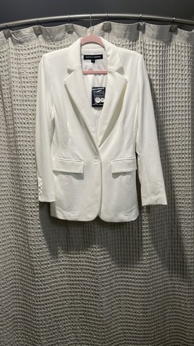 boston proper women blazer size 10 new With Tag White - Picture 2 of 7