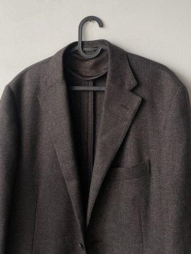 Corneliani Blazer Wolle/Seide Braun Größe 52R - Bild 5 von 14