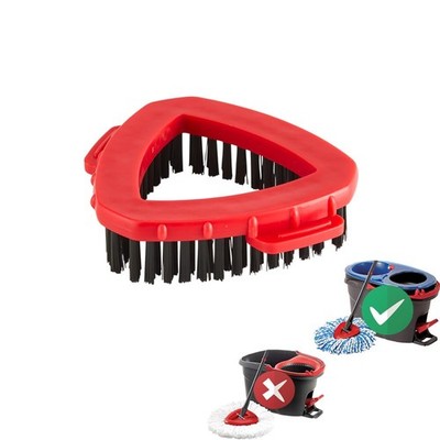 CIYSHO Scrub Brush Mop Head Replacement for O Cedar 2 1pc-2 Tank System, Red 