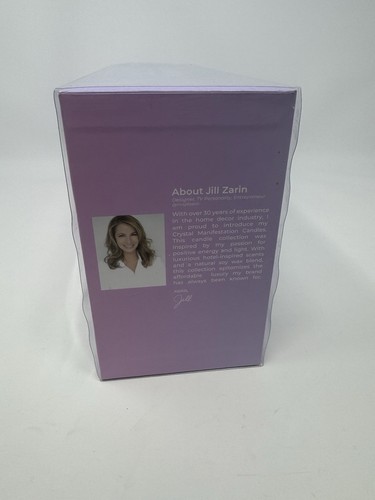 Jill Zarin Home Manifestation Crystal Manifestation Soy Wax Candles Set of 3 - Picture 6 of 12