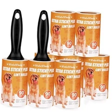  Lint Roller for Pet Hair, Extra Sticky Lint Rollers Pet Hair Remover 8 Pack