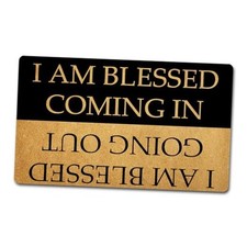 Funny Welcome Doormats Hello Doormat I AM Blessed Coming I AM Blessed 17x30