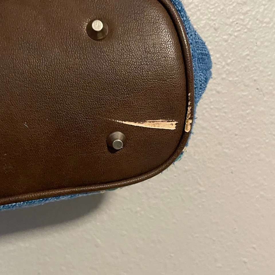 Montana West Bolso de Hombro Mujer Azul Azteca Denim Western Cartera Bordada LEER Foto 4 de 4