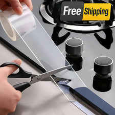 Clear Self Adhesive Caulking Strip Tape Waterproof Seal for Sink Bath Kitchen UK