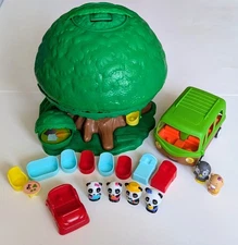 Fat Brain Toys Timber Tots Vulli Klorofil Treehouse, Car, & Bus Playset Lot