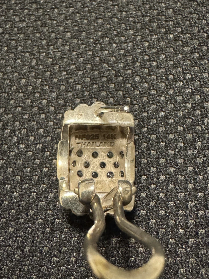 Pendientes de oro 14K y NF925 Tailandia  Foto 4 de 4