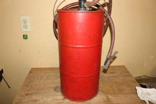 Antique Vintage 1940's Canco Hand Pump Fire Extinguisher Gas Station - Picture 4 of 13