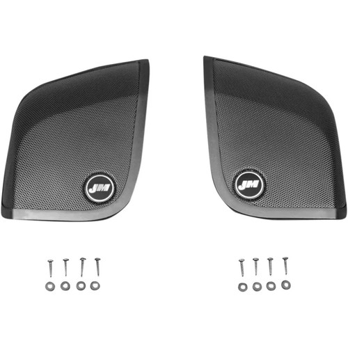 J&M Saddlebag Lid Speaker Grill Sets for Harley 14-19 FLH/T Boom Speaker Lids - Picture 1 of 1