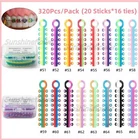 Ortodoncia dental Ligaduras Bandas elásticas de goma para Brackets Color doble