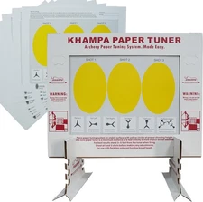 DIY Paper Tuning Archery Kit with 12 Sheets- Portable & Reusable... 