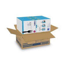 Dixie FM5W540 Grab'N Go Wrapped Forks - Black (540/Carton) New