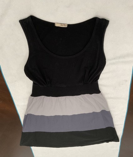 BEBOP - WOMEN'S Medium - BLACK GRAY BABYDOLL DRESS Y2K Whimsigoth Girlhood - Picture 18 of 18