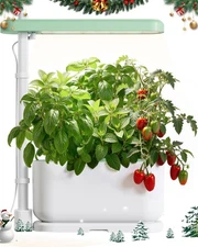 Hydroponics Growing System Kit with 3 Pods – Full Spectrum LED Grow Light, Ad...