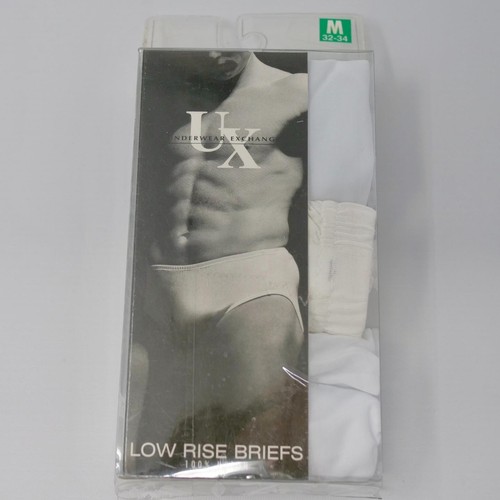 NUEVO NOS 3 pares de calzoncillos de nailon de tiro bajo sedosos de intercambio de ropa interior UX para hombre M 32-34
