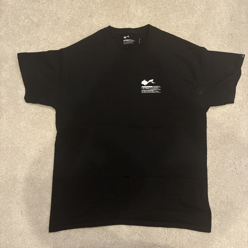 Fragment x Pokemon Thunderbolt Project Pikachu Running Shirt Adult Large Black
