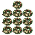  10 Pcs Holiday Decorations Weihnachtsbaum Schmukdeko Fenster Weihnachtskränze