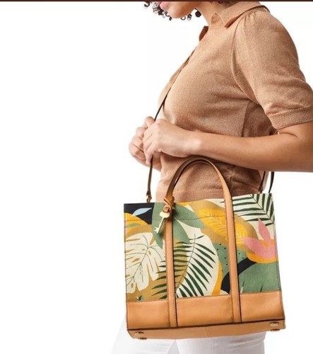 Fossil Carmen Shopper Floral Tote Bag - New With Tags - Picture 2 of 8