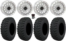 System 3 SB-6 15" Wheels Machined (6+1) 30" Trekker Tires Ranger XP 9/1K