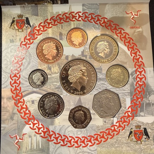 Isle of Man 2002 IOM Decimal Coin Collection 9 coin Set £5 - NT1704 - Picture 2 of 2
