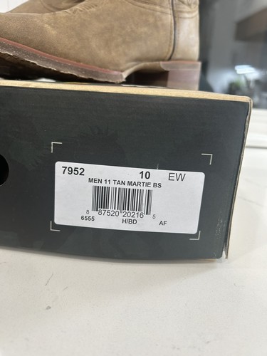 Laredo Men's Martie Tan Leather Boot 7952 10 - Picture 3 of 4