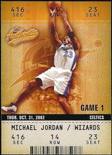 2002-03 Fleer Authentix Michael Jordan #72 HOF