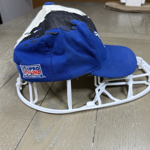 Vintage NFL Pro Line Logo Athletic Detroit Lions Paint Splash SnapBack Cap RARE - Bild 6 von 12