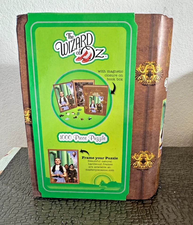 Rompecabezas de 1000 piezas "El Mago de Oz" en caja con forma de libro, piezas maestras Foto 3 de 4