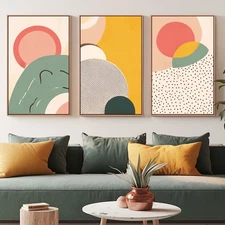 Hand-painted Oil Painting 3 Panel Creativity Wall Art Illustration unframed #042