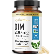 DIM Supplement 200 mg | Estrogen Balance for Women  Men | Hormonal Acne, Horm...
