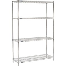 Nexel ESD 4 Tier Wire Shelving Starter Unit 42"W x 24"D x 63"H