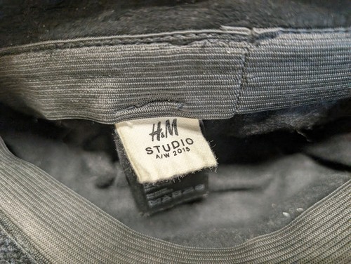 H&M Studio Mütze Mohair Wolle braun orange verziert Ringsteine selten Runway - Bild 4 von 6