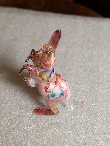 Handblown Glass Ornament Kangaroo And Joey Made In Egypt By Artisans 6 In Tall - Picture 16 of 16