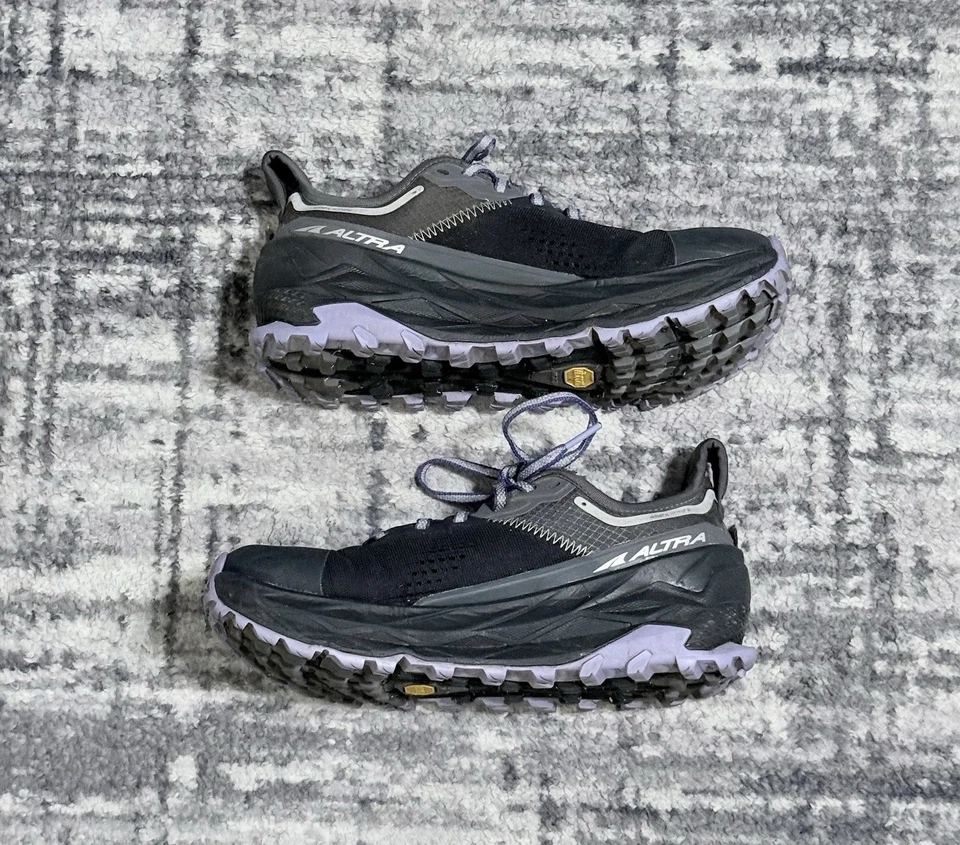 Altra Olympus 5 Sneaker Shoes Hiking Trail Athletic Black Purple Women’s Size 7 - Image 3 of 4